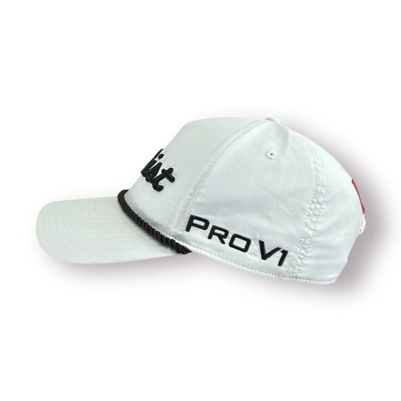 Titleist Tour Rope Hat Cap SnapBack White Golf Outdoors Adjustable PRO V1 FJ - Picture 6 of 11